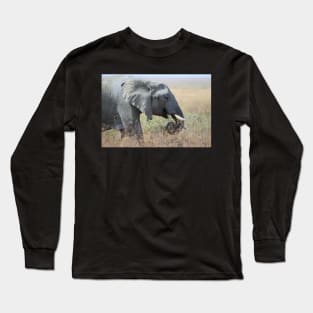 African Elephant Portrait, Serengeti, Tanzania. Long Sleeve T-Shirt